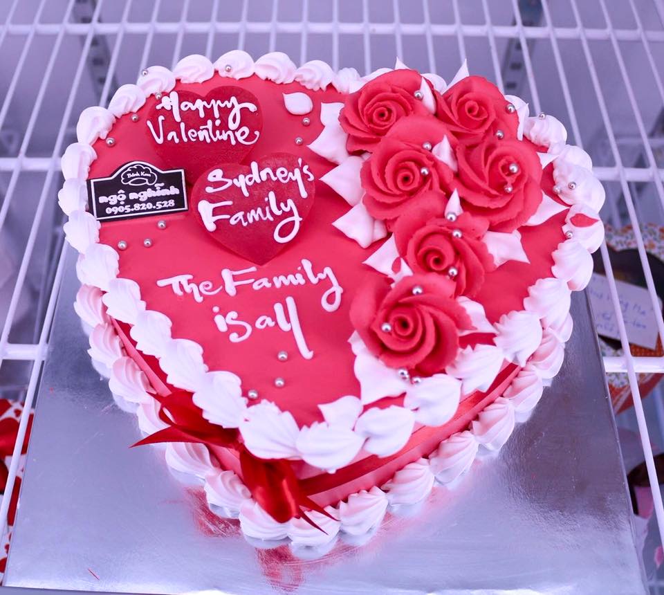 Mẫu Bánh Valentine - MVT003, Tiệm bánh kem Củi Bakery Đà Lạt