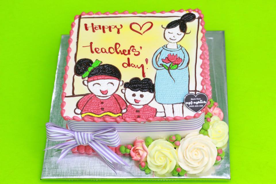 Bánh kem vẽ cô giáo - Làm cho những ngày lễ, sinh nhật của những người phụ nữ có nghề giáo thật đặc biệt và đáng nhớ với bánh kem vẽ cô giáo của chúng tôi. Sự kết hợp giữa hình ảnh đầy sáng tạo và hương vị thơm ngon không chỉ làm đầy lòng người nhận mà còn làm thỏa mãn sự kỳ vọng của bạn.