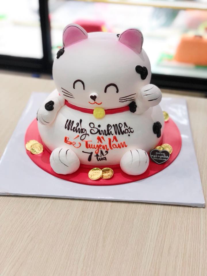 Bánh Kem Sinh Nhật Tạo Hình 3D Con Mèo Tuổi Mẹo Cực Đáng Yêu Tặng Bé Gái | Bánh  Kem Ngộ Nghĩnh