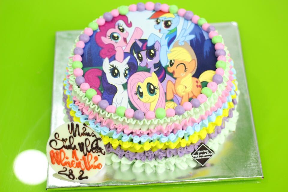 Bánh sinh nhật in hình ngựa pony dành tặng cho bé 2D 0324  Tiệm Bánh Chon  Chon