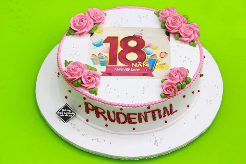 Bánh gato sinh nhật công ty bảo hiểm nhân thọ Prudential