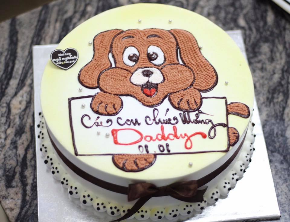 Bánh sinh nhật chú chó đẹp