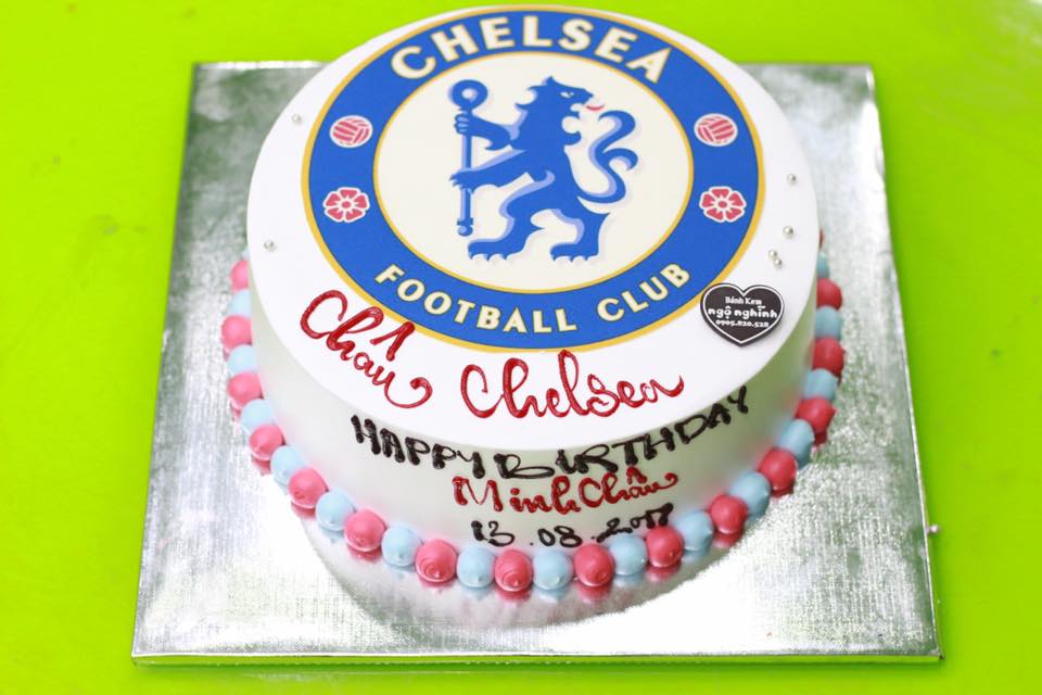 Bánh sinh nhật in logo chelsea màu xanh ngộ nghĩnh đẹp độc đáo ...