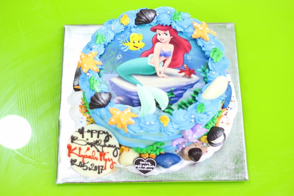 Bánh Sinh Nhật Trang Trí Nàng Tiên Cá Cho Bé  Little Mermaid Birthday Cake  For Kid  YouTube