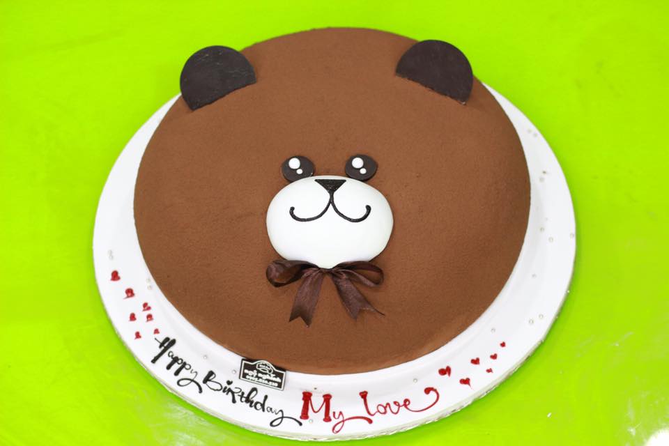 Bánh kem sinh nhật tròn vẽ mặt gấu trúc dễ thương tặng bạn nữ bán chạy   Bánh Kem Ngộ Nghĩnh