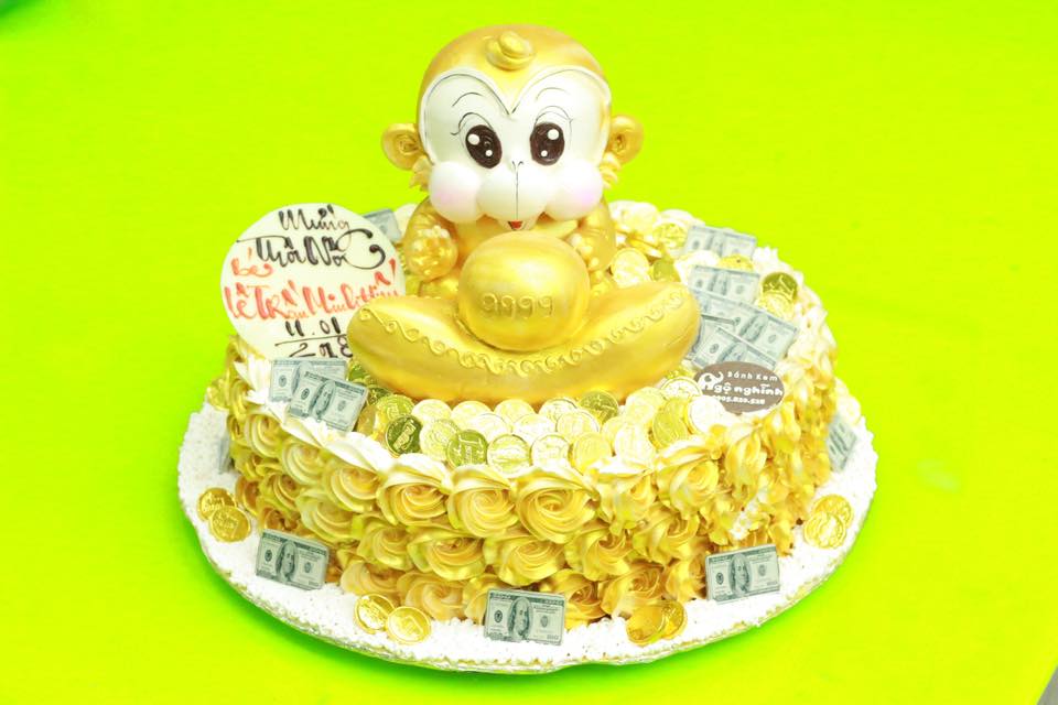 Bánh sinh nhật tuổi con khỉ - tuổi thân, bánh sinh nhật đẹp
