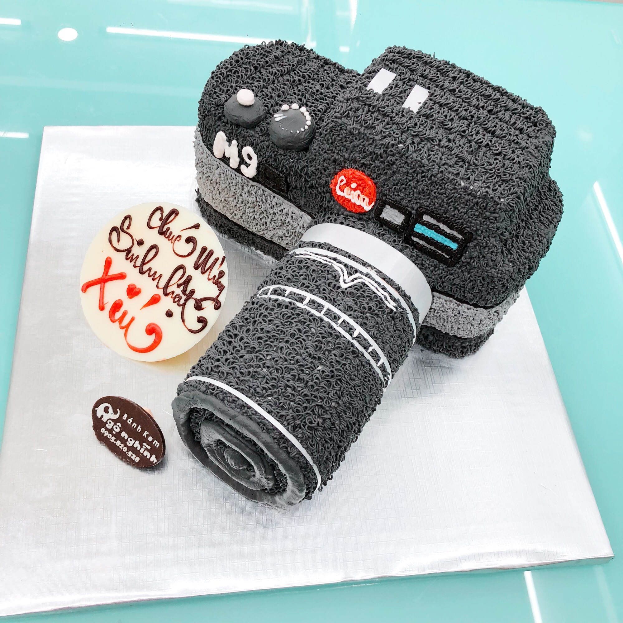 Bánh kem sinh nhật tạo hình 3d máy ảnh kỷ thuật đẹp độc lạ tặng ...