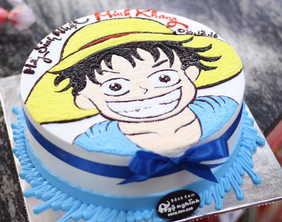 Để làm cho bữa tiệc sinh nhật của bé trở nên thú vị và tuyệt vời hơn, hãy trang trí bánh sinh nhật với hình vẽ hoạt hình nhân vật Luffy. Hình ảnh sinh động và đầy màu sắc sẽ khiến bé thích thú và cảm thấy hạnh phúc. Hãy tạo ra một bữa tiệc sinh nhật toàn diện với bánh sinh nhật này!