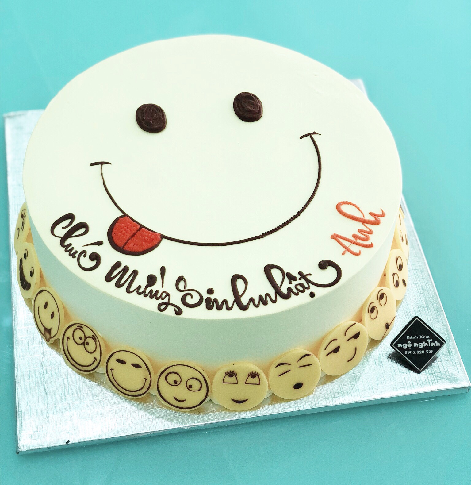 Bánh Kem Sinh Nhật Tạo Hình 3D Icon Mặt Cười Lè Lưỡi Ngộ Nghĩnh Siêu Dễ  Thương | Bánh Kem Ngộ Nghĩnh