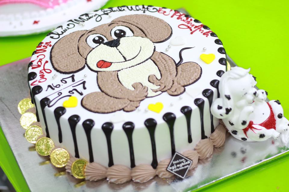 Bạn đang tìm kiếm một chiếc bánh kem sinh nhật thật độc đáo? Hãy xem qua chiếc bánh kem ngộ nghĩnh con chó 3d dễ thương này. Bánh kem được trang trí với hình ảnh con chó rất đáng yêu và sống động. Một món quà đáng yêu cho những người yêu động vật.