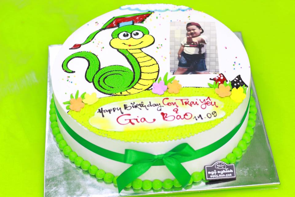 30+ Mẫu bánh sinh nhật con rắn dễ thương, đẹp cho tuổi tỵ
