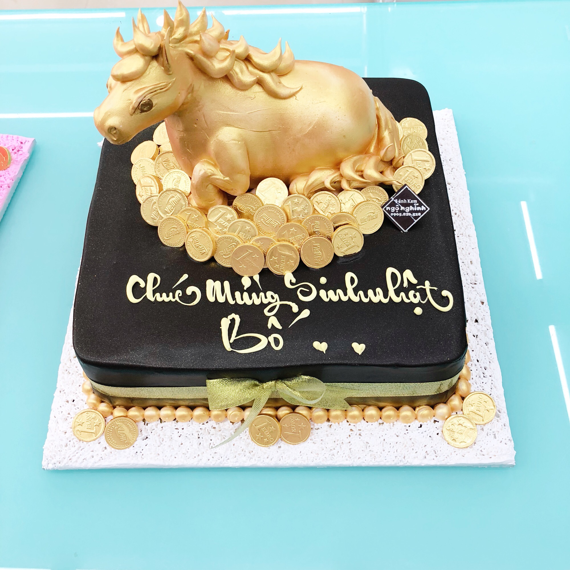 Bánh sinh nhật ngựa thiên thần 1 sừng unicorn dễ thương tặng bé gái nhân  dịp sinh nhật 5936 - Bánh fondant