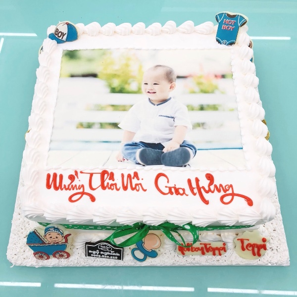 Bánh sinh nhật cho bé trai 1 tuổi đẹp nhất 7399 - Bánh fondant
