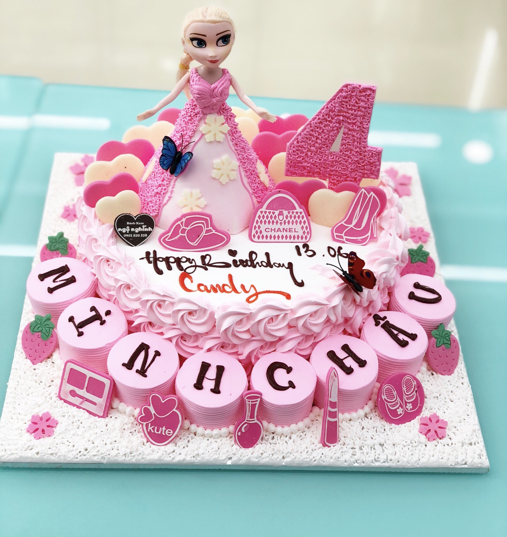 Mẫu bánh sinh nhật tạo hình 3D công chúa búp bê chi bi dễ thương | Bánh Kem  Ngộ Nghĩnh