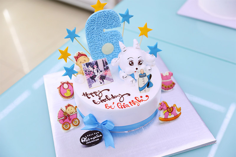 Bánh kem sinh nhật mừng bé gái 2 tuổi - Alo Flowers