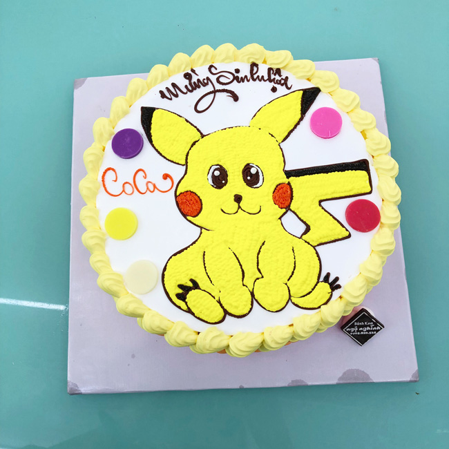12 mẫu Bánh sinh nhật vẽ Pikachu cực đẹp và độc đáo