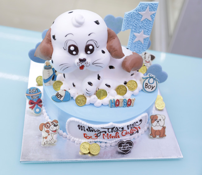 Hãy đến và xem bánh sinh nhật 3d độc đáo với hình con chó đóm. Đây là món quà đặc biệt cho những người yêu chó đích thực.