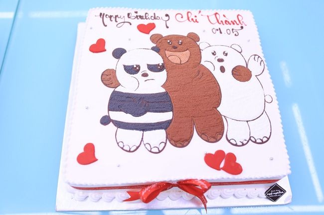 Bánh sinh nhật vẽ hình 3 con gấu ngộ nghĩnh đáng yêu tặng bé trai bán chạy  | Bánh Kem Ngộ Nghĩnh
