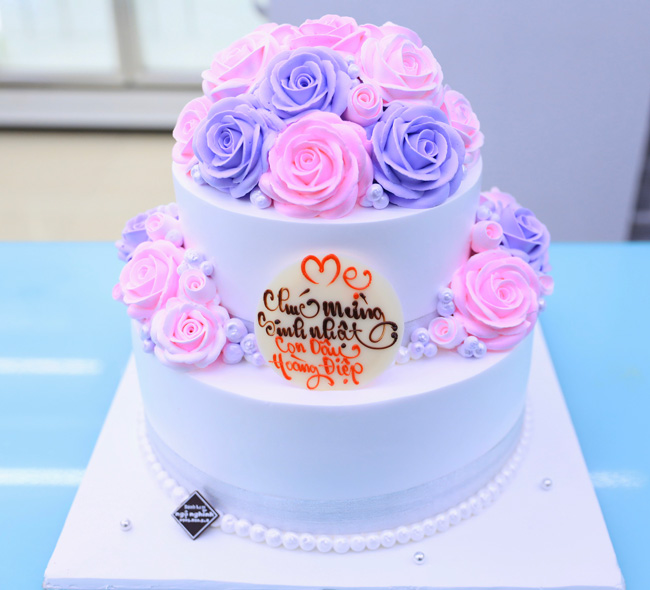 Bánh kem sinh nhật 2 tầng 3 tầng : Bánh sinh nhật 2 tầng đẹp tặng mẹ | Bánh  cưới, Sinh nhật, Bánh kỷ niệm ngày cưới