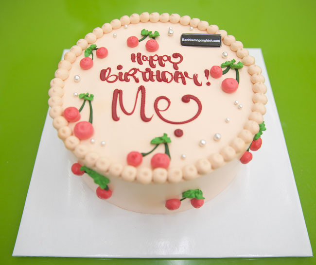 Bánh sinh nhật vẽ icon cute - Thu Hường Bakery