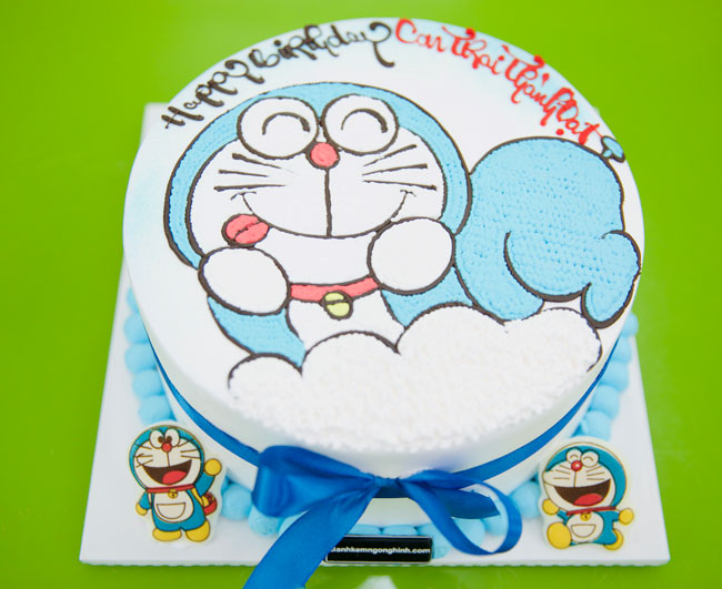 Bánh sinh nhật vẽ hình doremon đang nằm siêu dễ thương tặng con trai | Bánh  Kem Ngộ Nghĩnh