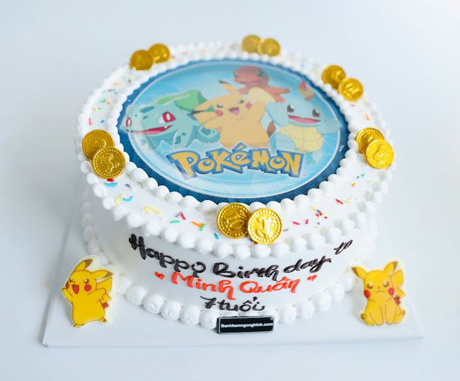 Bánh sinh nhật mini vẽ icon cute - Thu Hường Bakery