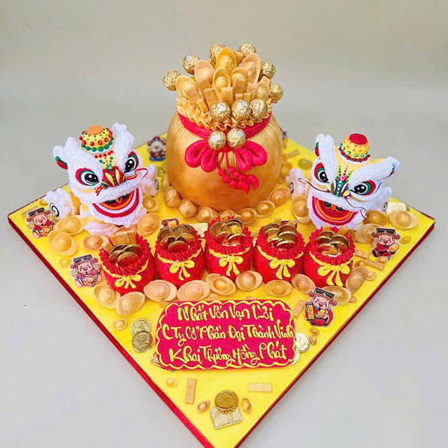 09-banh-kem-sinh-nhat-tao-hinh-3d-tui-vang-va-ky-lan-doc-dao