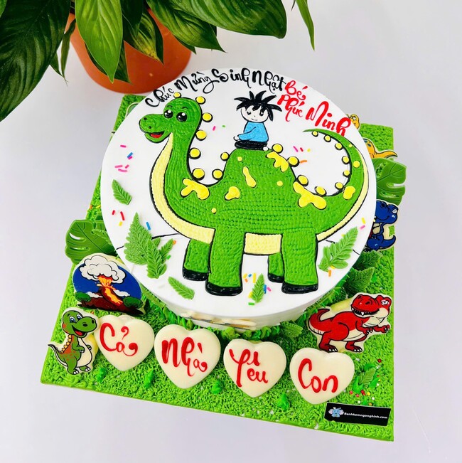 183 banh kem sinh nhat ve hinh con khung long