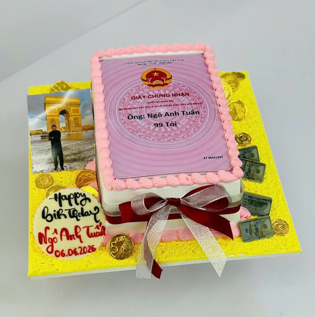 207 banh kem sinh nhat tao hinh 3d so nha dat