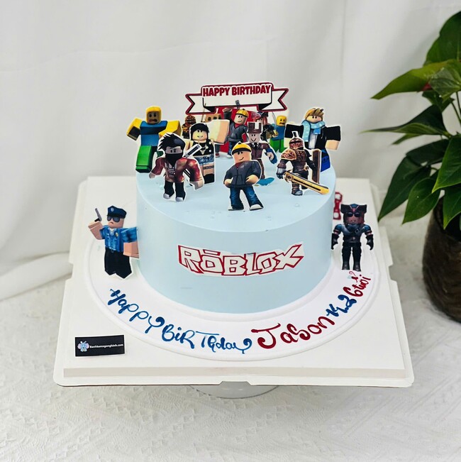 56 banh kem sinh nhat trang tri nhan vat hoat hinh roblox