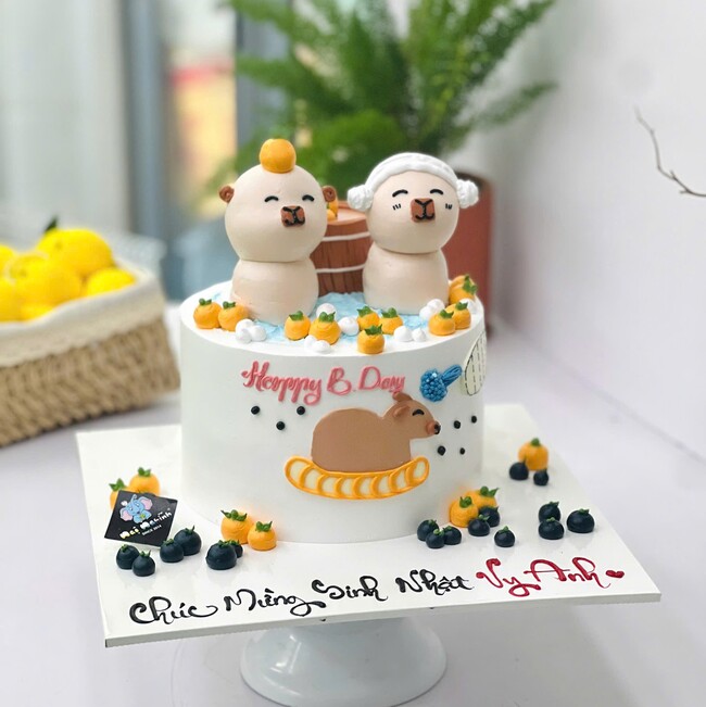 16 banh kem sinh nhat tao hinh 3d capybara