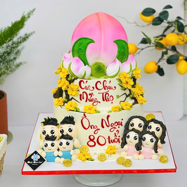 36 banh kem sinh nhat tao hinh 3d qua dao 2 tang mung tho