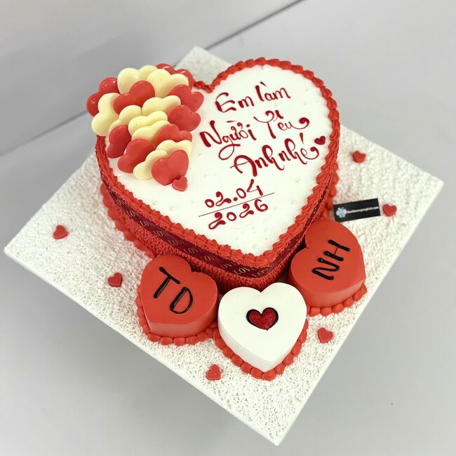 46 banh kem sinh nhat trai tim xinh xan