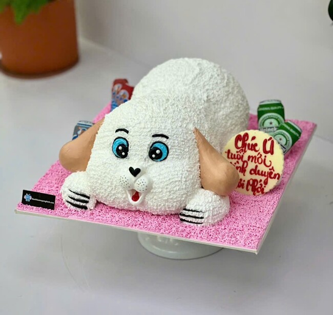115 banh kem sinh nhat tao hinh chu cun con dang yeu
