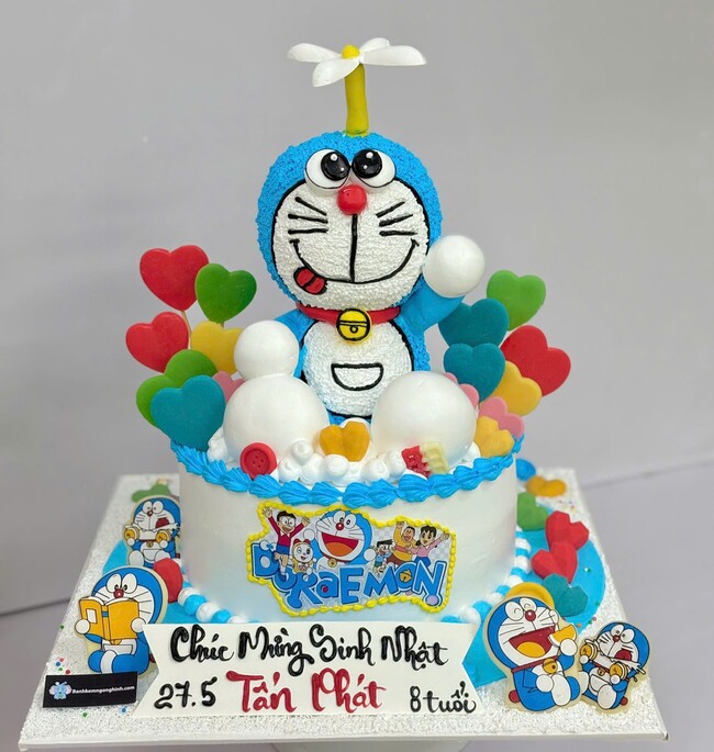 73 banh kem sinh nhat tao hinh doreamon