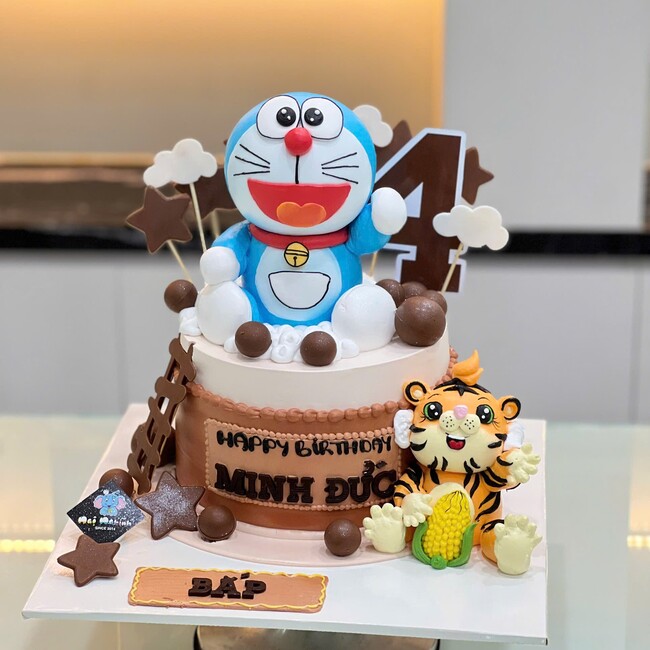 50 banh kem sinh nhat tao hinh 3d nhan vat doreamon