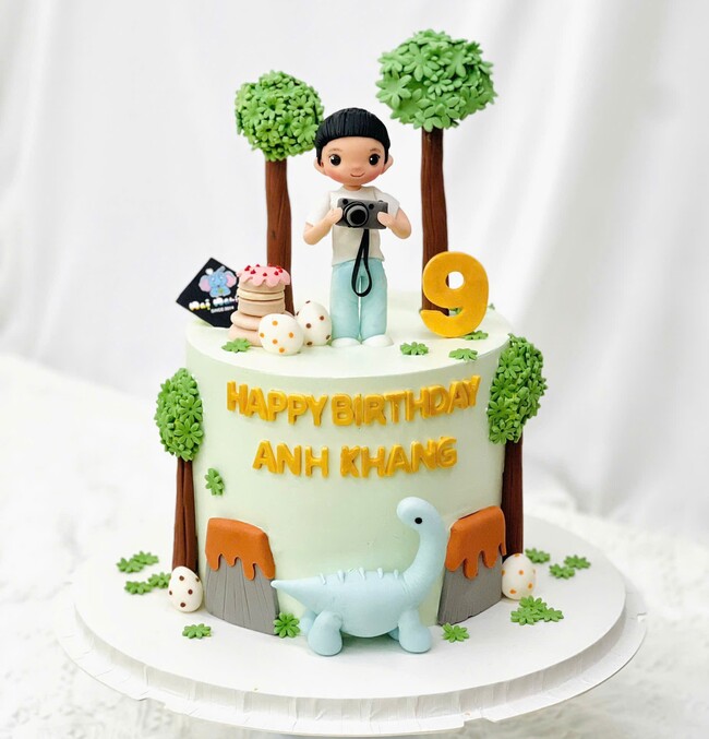 86 banh kem sinh nhat trang tri be va khu rung