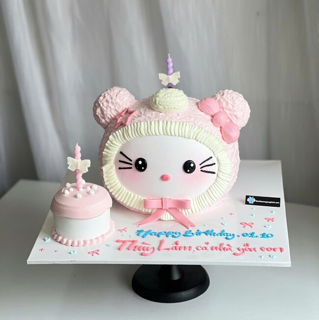 12 banh kem sinh nhat tap hinh 3d baby three